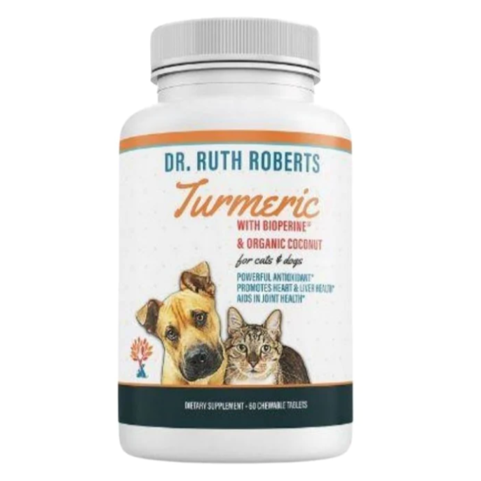Herbal Turmeric Curcumin Antioxidant for Pets with Coconut Oil. Natural Pain Relief for pets